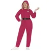 Image de FIESTAS GUIRCA Déguisement Gamer Capuche Rouge Costume Adulte Femme Taille L 42-44