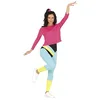 Image de FIESTAS GUIRCA | Costume de Gimnasta des Années '80 pour Femme (38-40/M) - T-shirt et Combinaison - Costumes de Sport et Rétro pour Fêtes Déguisées, Halloween et Carnaval - Idéal pour Adultes