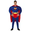 Image de FIESTAS GUIRCA | Costume Super Buveur Adulte (48-50/M) - Cape, Ceinture, Combinaison et Porte-canettes - Costumes de Superhéros et Méchants pour Enterrement de Vie de Garçon, Halloween et Carnaval