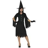 Image de FIESTAS GUIRCA Salem Costume de Sorcière - Déguisement Noir avec Chapeau de Sorcière - Déguisement d'Halloween pour Femme Taille 38-40 M