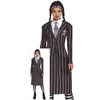 Image de FIESTAS GUIRCA Fille de Famille Gothique Uniforme Scolaire - Déguisement d'Halloween Femme Taille 42-44 L