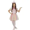 Image de FIESTAS GUIRCA Déguisement Licorne Arc-en-Ciel pour Fille - Déguisement Licorne à Paillettes Or Rose pour Enfant 3-4 ans