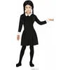 Image de FIESTAS GUIRCA | Costume Gothic Girl Enfant (5-6 ans) - Robe pour Filles - Costume d'Écolière pour Halloween, Carnaval, Fêtes de Films et Séries - Idéal pour la Journée Mondiale du Livre - Noir