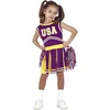 Image de FIESTAS GUIRCA, S.L. Déguisement de Pom Pom Girl Lila pour Fille S1-(5/6 Ans)
