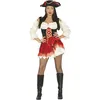 Image de FIESTAS GUIRCA | Costume de Pirata Charlotte pour Femme (38-40/M) - Chapeau et Robe - Costumes de Corsaire et Boucanier pour Halloween, Carnaval et Fêtes Déguisées de Pirates - Rouge