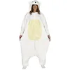 Image de FIESTAS GUIRCA | Déguisement Ours Polaire Kigurumimi Adulte (42-44/L) - Combinaison à Capuche Animal, Carnaval, Fête Déguisée, Animaux, Cosplay, Festival, Unisexe, Halloween, Noël - Blanc et Beige