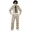 Image de FIESTAS GUIRCA | Costume Brady Années '70 Adulte (48-50/M) - Chemise, Ceinture, Cravate et Pantalon - Costumes Rétro pour Fêtes à Thème, Carnaval et Halloween - Idéal pour Femmes - Marron