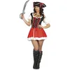 Image de FIESTAS GUIRCA | Costume de Corsaria pour Femme (36-38/S) - Chapeau et Robe - Costumes de Pirate pour Halloween, Carnaval et Fêtes Déguisées - Idéal pour Adultes - Rouge et Noir