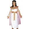 Image de FIESTAS GUIRCA | Costume Egyptienne Enfant (10-12 ans) - Robe, Cape, Brassard et Ceinture - Costumes de Pharaon pour Halloween, Carnaval et Fêtes Costumées - Idéal pour Filles - Blanc et Or