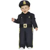 Image de FIESTAS GUIRCA | Costume de Policier Bébé (12-18 Mois) - Casquette et Combinaison - Costumes d'Agent pour Halloween, Carnaval et Fêtes Costumées - Idéal pour Petits Enfants - Bleu et Or