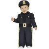 Image de FIESTAS GUIRCA | Costume de Policía Bebé (18-24 mois) - Casquette et Combinaison - Costumes d'Agent pour Halloween, Carnaval et Fêtes Déguisées - Idéal pour Tout-Petits - Bleu et Or
