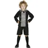 Image de FIESTAS GUIRCA | Costume Fantôme Garçon Enfant (3-4 ans) - Chemise, Veste et Pantalon - Costumes de Fantômes pour Halloween, Carnaval et Fêtes Déguisées - Idéal pour Enfants - Noir et Blanc