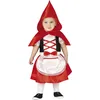 Image de FIESTAS GUIRCA | Costume de Caperucita Roja Bébé (12-18 Mois) - Cape, Cagoule et Robe - Costumes de Contes et Fées pour la Journée du Livre, Halloween- Idéal pour Filles - Rouge et Blanc