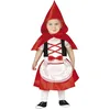 Image de FIESTAS GUIRCA | Costume de Caperucita Roja Bébé (18-24 Mois) - Cape, Cagoule et Robe - Costumes de Contes et Fées pour la Journée du Livre, Halloween - Idéal pour Filles - Rouge et Blanc