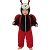 Image de FIESTAS GUIRCA | Costume de Coccinelle Bébé (12-18 Mois) - Combinaison, Capuche et Ailes - Costumes d'Insectes pour Bébés Unisexes - Idéal pour Halloween, Carnaval et Fêtes Déguisées - Noir et Rouge