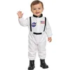 Image de FIESTAS GUIRCA | Costume d'Astronaute Bébé (18-24 mois) - Combinaison Spatiale pour Enfants - Costumes de Pilote et Explorateur de l'Espace pour Halloween, Carnaval et Fêtes Déguisées - Blanc et Noir