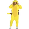 Image de FIESTAS GUIRCA Déguisement de chinchilla électrique (38-40/M) - Capuche, queue et combinaison - Déguisement de jeu vidéo ou animal pour fêtes et événements - Idéal pour adultes - Jaune et marron