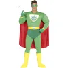Image de FIESTAS GUIRCA | Costume Superhéroe Marihuana Adulte (52-54/L) - Masque, Cape, Ceinture, Gants et Combinaison