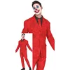 Image de FIESTAS GUIRCA Déguisement de Bouffon de la Mort pour Hommes - Costume de Clown Comique Fou avec un Costume Rouge - Costumes d'Halloween pour Hommes Taille Adulte S