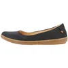 Image de El Naturalista Femme Ballerines Classiques Coral, Dame Ballerines,Semelle intérieure Amovible,Chaussures d'été,Black,37 EU / 4 UK
