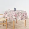 Image de BELUM Nappe Ronde diamètre 140 Anti-Taches 100% Coton résiné, Nappe Non tissée, Nappe au Toucher Coton, Nappe imperméable, Nappe Anti-Taches, répulsif liquides