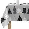 Image de BELUM Nappe de Noël | Nappe Anti-Taches Table Rectangulaire Résiné | Nappe en résine (Tacte plastifié) | Nappe de Table | Nappe de Table Maison (100 x 140 cm)