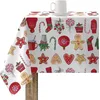 Image de BELUM Nappe de Noël | Nappe Anti-Taches Table Rectangulaire Résiné | Nappe en résine (Tacte plastifié) | Nappe de Table | Nappe de Table Maison (140 x 140 cm)