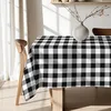 Image de BELUM Nappe en Résine Anti-Taches à Carreaux 0120-101, Vichy Taille 250 x 140 cm, Sans Toile Cirée, Noire, 100% Coton Biologique
