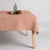 Image de Nappe anti-taches en lin 100% Dustypink   Nappe rectangulaire en résine   Nappe hydrofuge de qualité en plusieurs dimensions   Nappe en lin pour intérieur et extérieur (300 x 150)