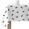 Image de BELUM Nappe anti-taches Modèle Batman White | Nappe anti-taches en téflon | Nappe rectangulaire résinée | Nappe de table | Nappe de table | Table de cuisine | Nappe de table maison (250 x 140 cm)
