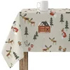 Image de BELUM Nappe de Noël | Nappe Anti-Taches Table rectangulaire résinée | Nappe résinée (Acte plastifié) | Nappe de Table | Nappe de Table Maison (200 x 140 cm)