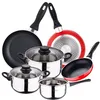 Image de Batterie de cuisine 5 pcs + 3 poêles Ø 16/20/24 cm