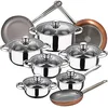 Image de San Ignacio Cassel Batterie de cuisine 12 pièces et 3 poêles à frire Optimum plus