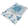 Image de Tapis en polyester imprimé 100 x 200cm modèle Mariner multicolore
