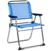 Image de Solenny Chaise Pliante 58x54x10 cm Bleu