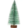 Image de Mopec Arbre de Noël Moyen 20 cm avec Base en Bois, Vert, Taille Unique.