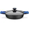 Image de MONIX Solid+ | Faitout Bas 24 cm, Fonte D'Aluminium avec Antiadhésif Innovations sans PFOA, Compatible Toutes Sources de Chaleur Incluse Induction