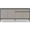 Image de CONCEPT1 Lorenza 4P1T creme noir 180 x 40 x h80cm LORENZA-4P1T-CREME