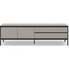 Image de CONCEPT1 Lorenza 2P2T 180cm crème noir 180 x 40 x 55cm LORENZA-2P2T-CREM