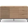 Image de CONCEPT1 Ariel 2P3T chene 140 x 40 x h80cm ARIEL-2P3T-CHENE