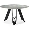 Image de CONCEPT1 Aila 135 x 135 x 76 cm céramique verte - pied noir AILA-T-135-VERT