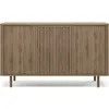 Image de CONCEPT1 Salma 3P chene fonce 137,7 x 40 x h80,4cm SALMA-3P-CHENE