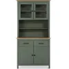 Image de CONCEPT1 Miranda 4P2T vert cire 90 x 40 x h180cm MIRANDA-4P2T-VERT