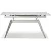 Image de CONCEPT1 Lula 160/220 x 90 x 76 cm céram blanc pied blanc LULA-T-160-BLC-PB
