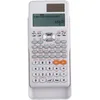 Image de Calculatrice Scientifique de 552 Fonctions, Couvercle de Protection, Panneau Solaire, Batterie 1 x LR44, Dimensions 16,5 x 8 x 1,5 cm, écran de 192 x 63 Pixels, Couleur Blanche