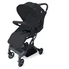 Image de Asalvo TUMBUCTU Poussette ultra légère pour bébé, dossier inclinable, poussette urbaine, harnais 5 points, SPF50+, capote avec fenêtre, maniable, dès la naissance jusqu'à 23 kg, noir
