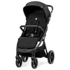 Image de Asalvo KIBU Poussette pour bébé, confortable, ultra légère, sûre, capote avec fenêtre et frein arrière, maniable, pliable compact, charge maximale 24 kg, noir