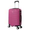 Image de ITACA - Valise Cabine 55x40x20 Rigide Légère à Roulette 4 Roues Pivotantes avec Cadenas à Combinaison Bagage Cabine Idéal pour Voyager en Avion Petite Valise Compacte Compatible avec Ryanair, Violet