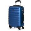 Image de ITACA - Valise Cabine 55x40x20 Rigide Légère à Roulette 4 Roues Pivotantes avec Cadenas à Combinaison Bagage Cabine Idéal pour Voyager en Avion Petite Valise Compacte Compatible avec Ryanair, Bleu