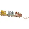 Image de Eurekakids Train En Bois à Traîner Avec Des Blocs De Construction Sauvages